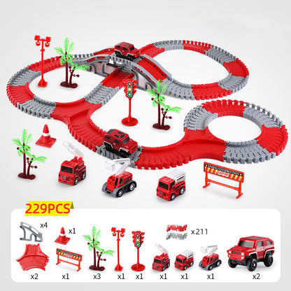 Toystar™ Flexible RaceTrack - Flexibele Railspoor Speelgoedset Racebaan