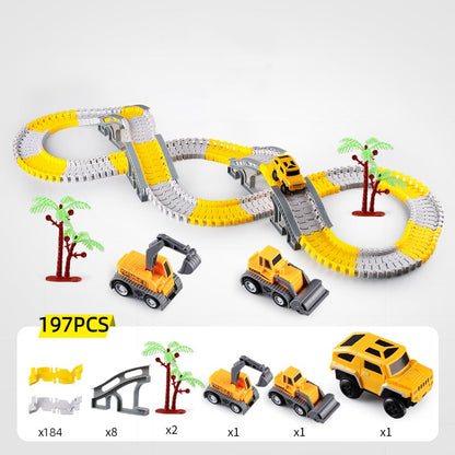 Toystar™ Flexible RaceTrack - Flexibele Railspoor Speelgoedset Racebaan