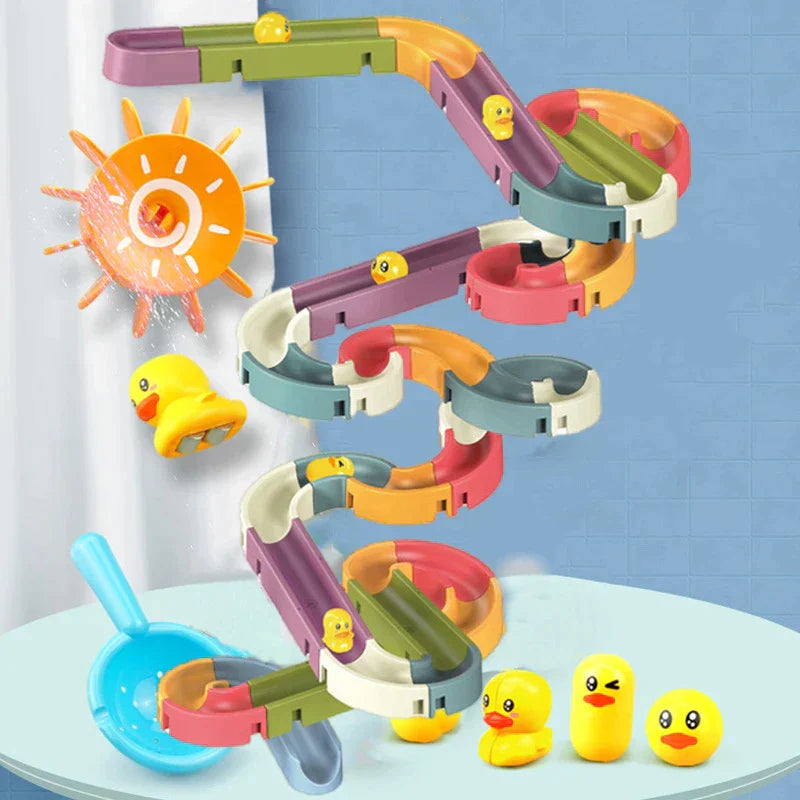 SlideDucky™️ | Laat de waterpret beginnen met dit interactieve badspeeltje!