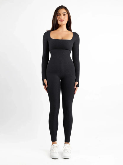 AMI | LONG SLEEVE JUMPSUIT