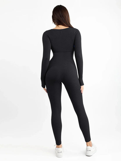 AMI | LONG SLEEVE JUMPSUIT