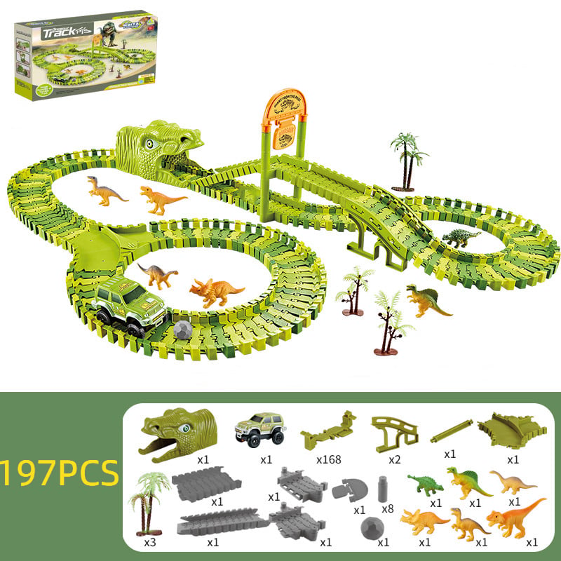 Toystar™ Flexible RaceTrack - Flexibele Railspoor Speelgoedset Racebaan