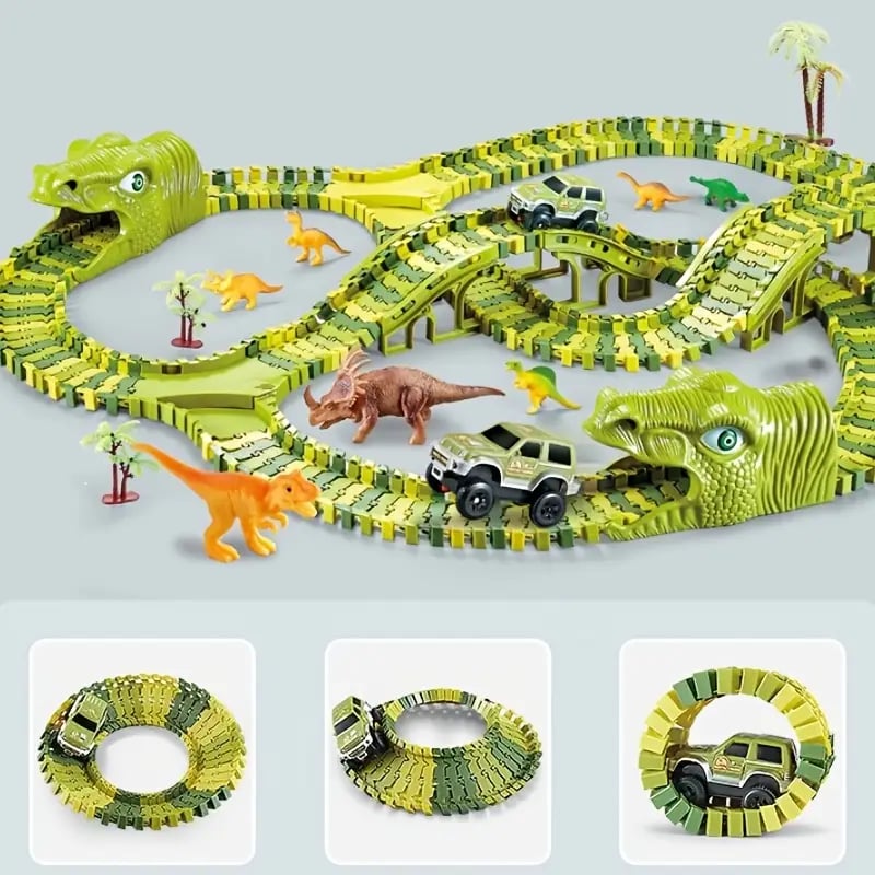 Toystar™ Flexible RaceTrack - Flexibele Railspoor Speelgoedset Racebaan