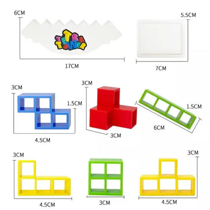 TetraTower™️ |  Bouw en balanseer! - Tetris Stapelspel